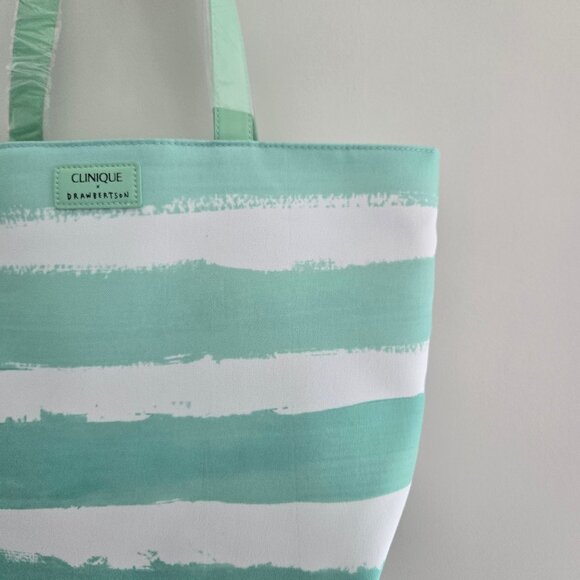 Clinique x Drawbertson Striped Tote Bag – New with Tags - Bright and Fresh - Picture 10 of 16